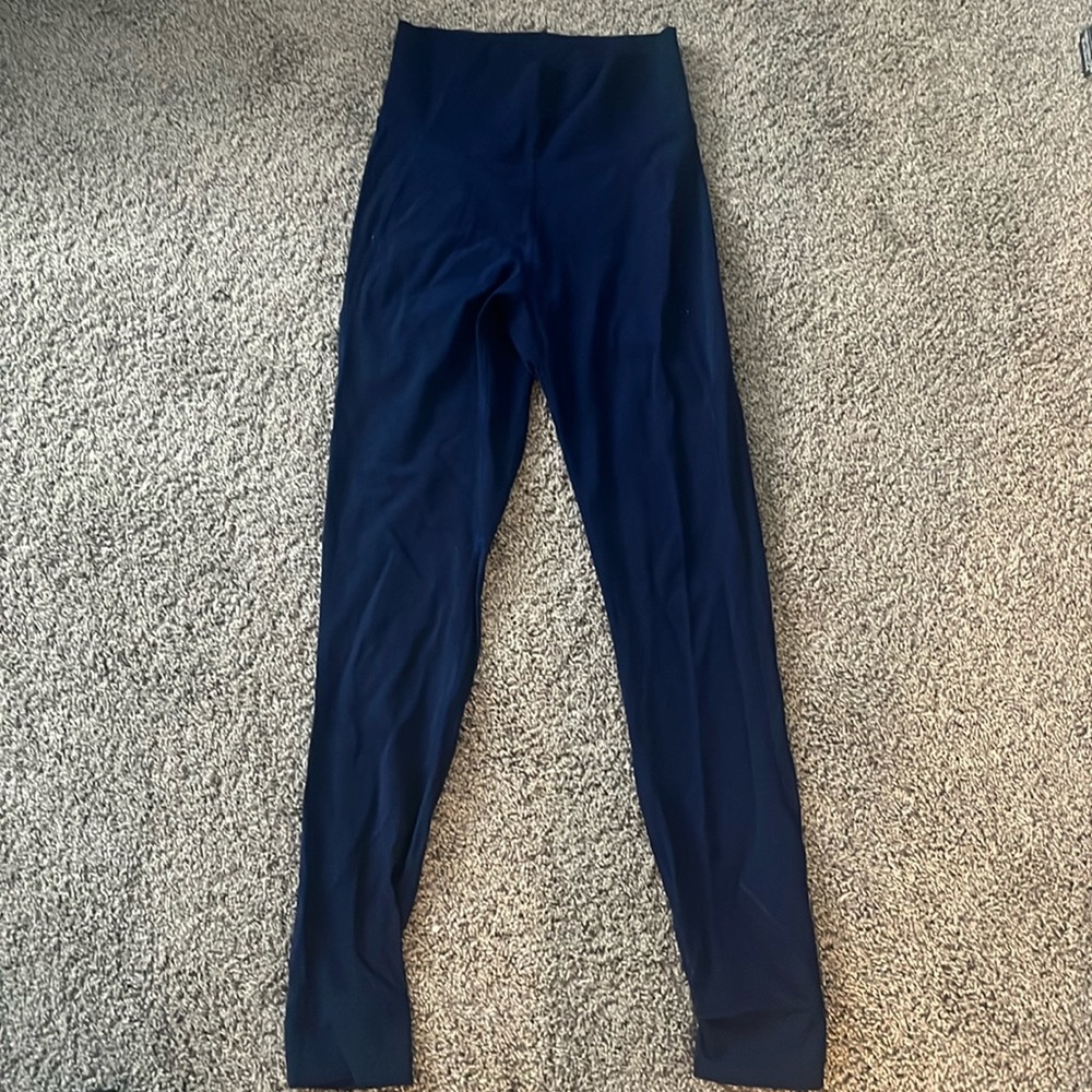 Lululemon size 6 blue, sheer leggings